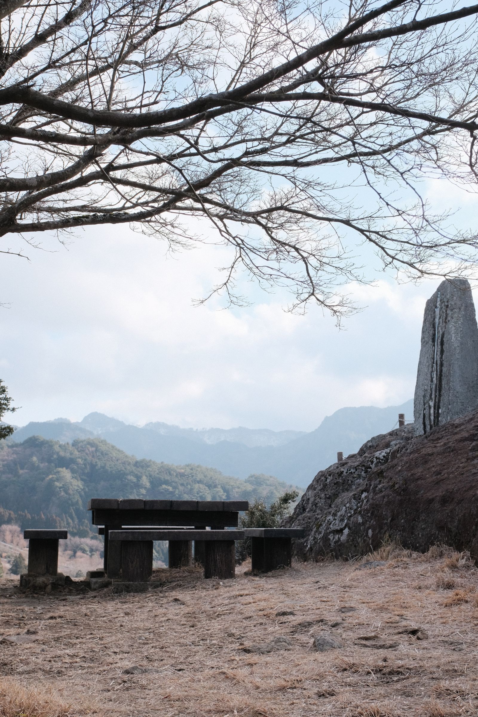 展望台から見る山並み